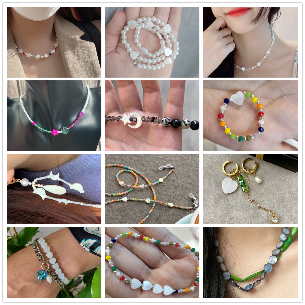 Natuursteen Schelp Kralen Charme Roze Losjes Spacer Kralen Geverfd Parelmoer Schelp Kraal voor DIY Armbanden Oorbellen Kettingen
