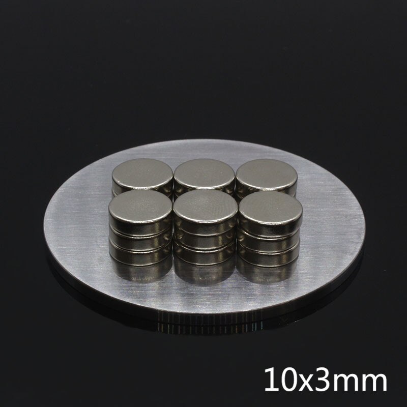 5Pcs 10X3 Mm N35 Ronde Neodymium Magneet Vel Kleine Sterke Super Krachtige Ndfeb Magnetische Magneten Disc Voor craft Gallium Metaal