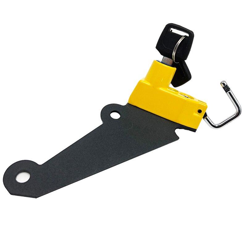 Cerradura para casco de motocicleta Kit de aluminio con 2 llaves para Kawasaki Z1000 , de Ninja 1000 NINJA1000 ninja1000: Amarillo