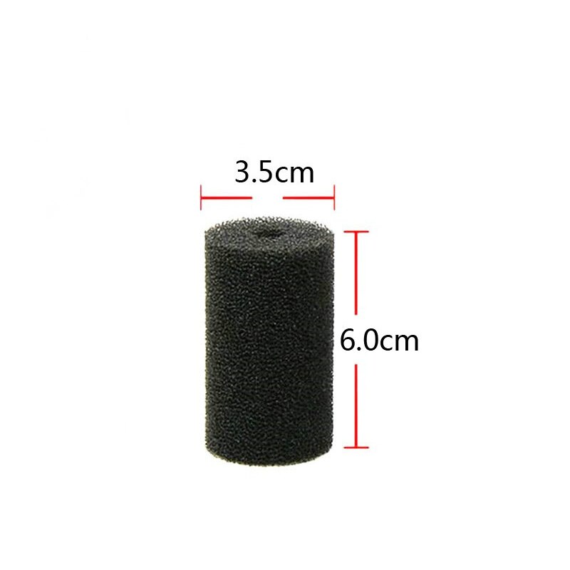 Cubierta protectora de filtro de esponja para acuario, reemplazo de espuma negra para pecera, camarón, tanque de entrada, estanque, accesorios para acuario, Color negro: S