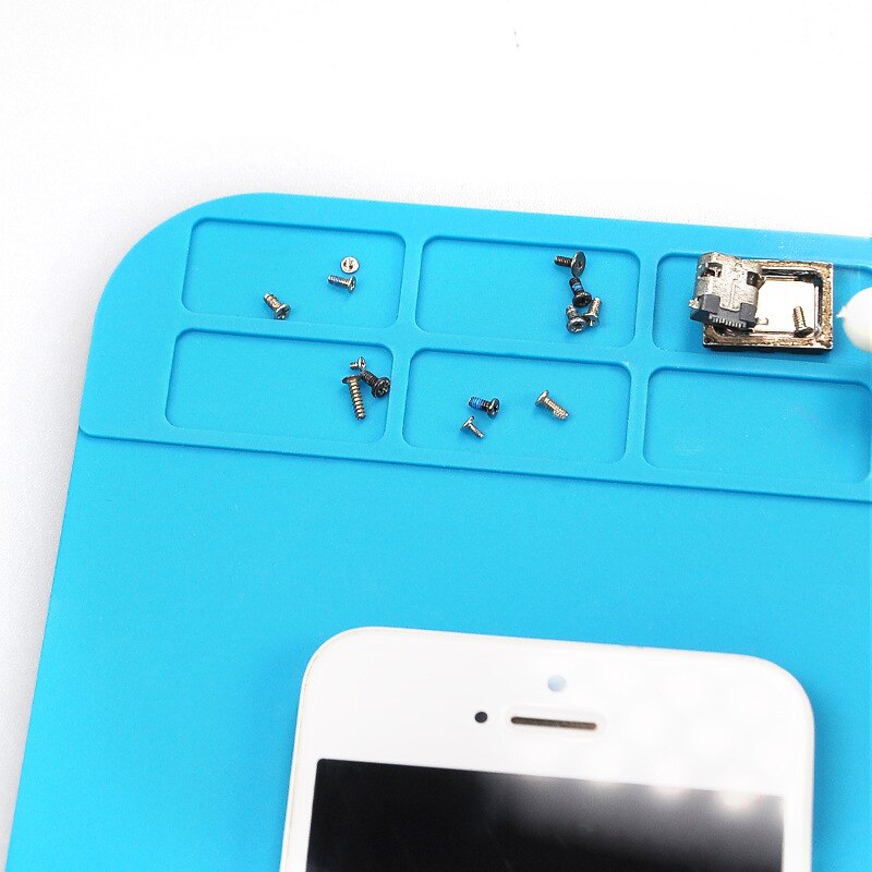 1PCS 300*200mm Insulation Mat Heat-Resistant Silicon Soldering Mat Work Pad Desk Platform Solder Rework Repair Tool For Welding