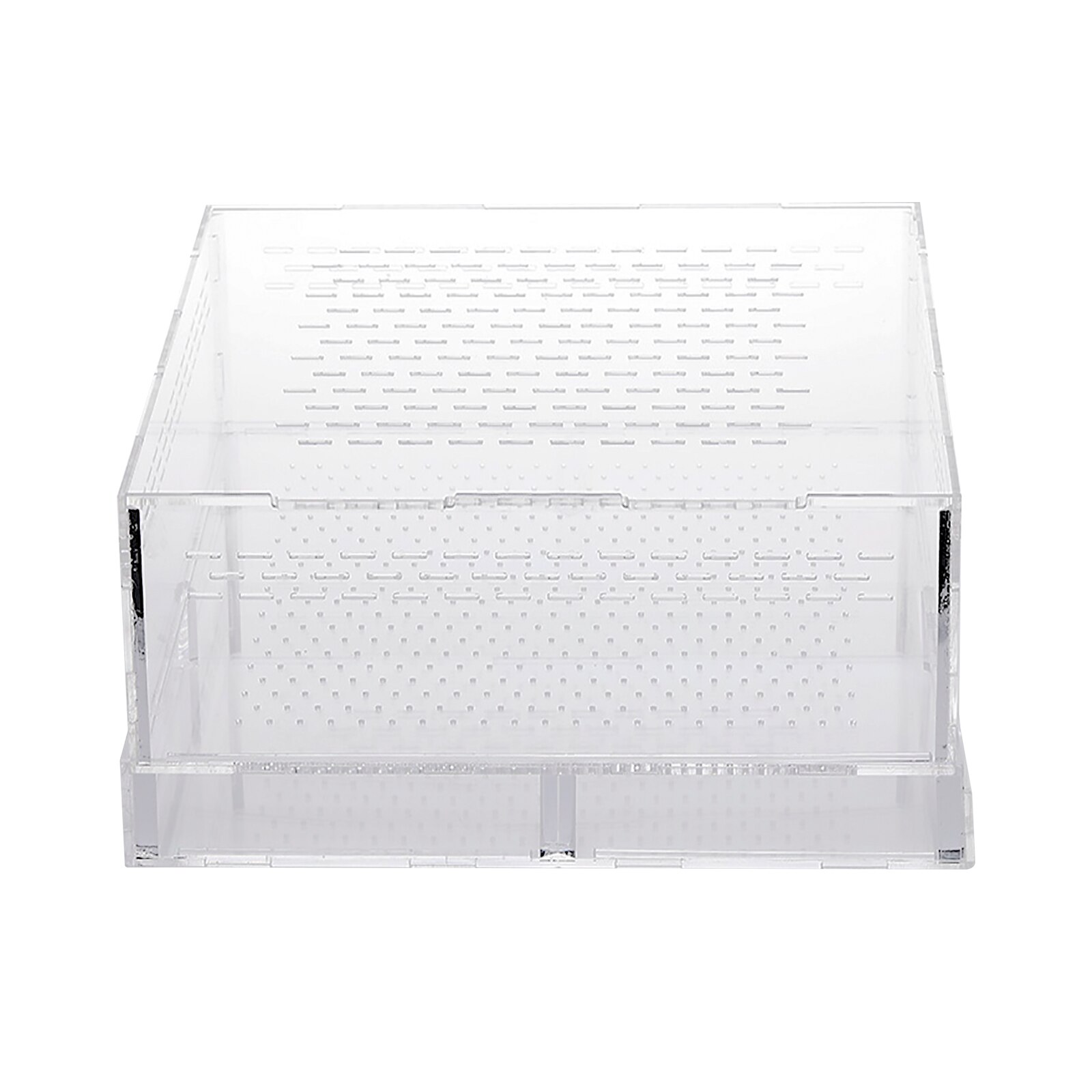 Spider Rearing Box Reptile Feeding Box Pet Climbing Terrarium Transparent Terrarium Translucent 4 Sizes Acrylic Feeding Box: Dark Khaki