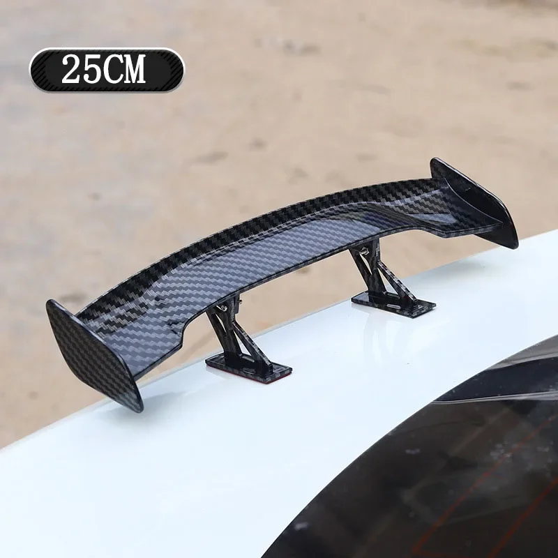 Alerón pequeño Universal para coche, mini alerón trasero con apariencia de fibra de carbono, modelo de alas traseras, decoración de estilo automático, accesorios para coche: Gris oscuro