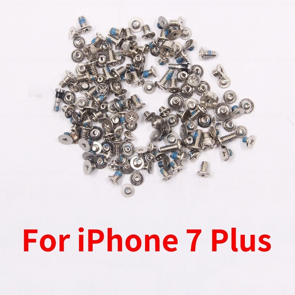 PINZHENG-Kit completo de tornillos para iPhone, juego de tornillos de repuesto, 2 tornillos de base inferior, accesorios, Perno de reparación, 7Plus, 8Plus: For iPhone 7 Plus