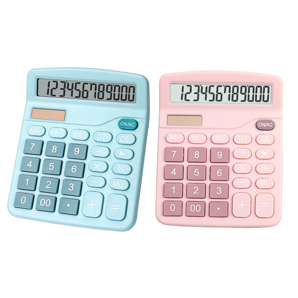 12 Digits Electronic Calculator Large Screen Desktop Calculators Home Office School Calculators Financial Accounting Tools