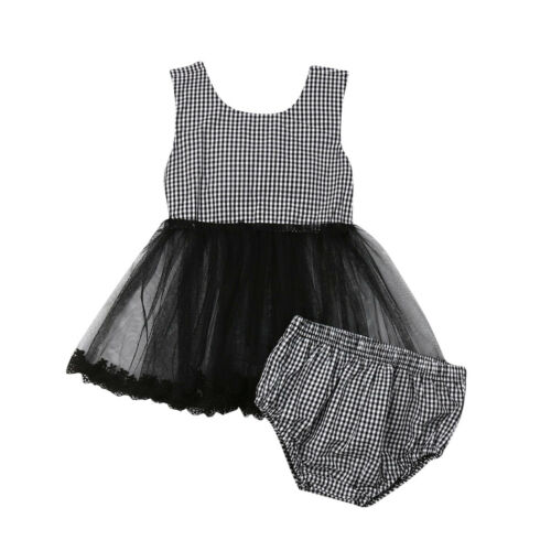2 STUKS Pasgeboren Baby Meisje Outfits Kleding Tops Tutu Jurk + Shorts Broek Set