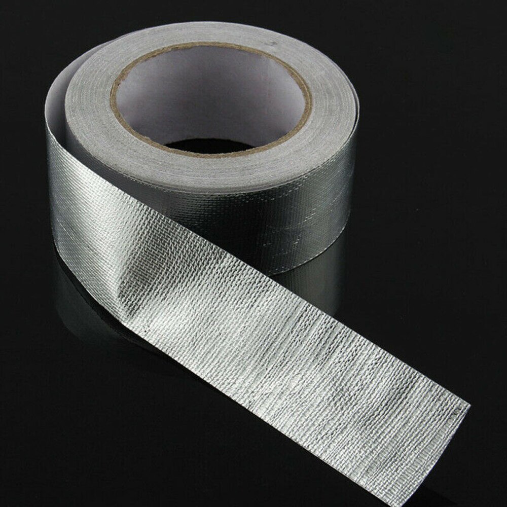 Roll Cool Silver Tape Insulating Heat Wrap Barrier Adhesive Flexible 48mmx25m Tape Insulating Heat Wrap