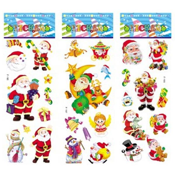 Kid Santa Sticker 6 sheets/set Christmas Santa Snowman Tree stickers... – Vicedeal
