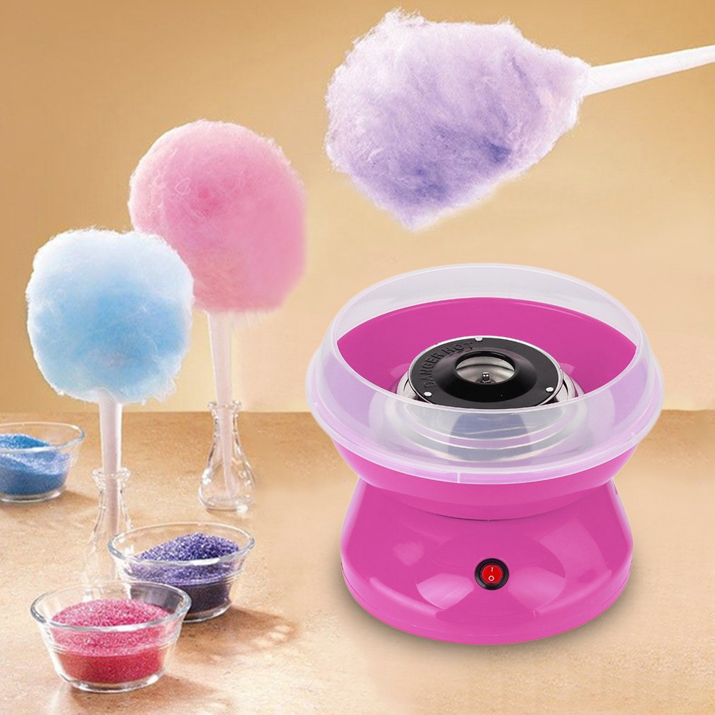 Máquina eléctrica para hacer caramelos de algodón, malvavisco, máquina DIY 220-240V, dispositivo para hacer azúcar de algodón para el hogar, fabricante de aperitivos para niños, enchufe europeo