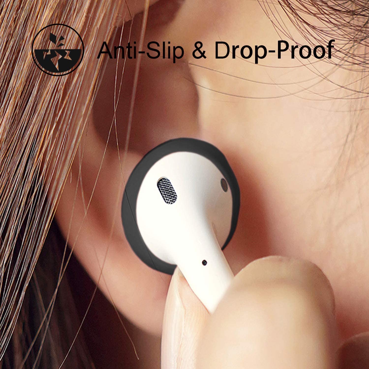 For Apples airpods 2 anti-lost silicone sleeve Bluetooth headset case ultra-thin non-slip ear caps for air pods Accessories