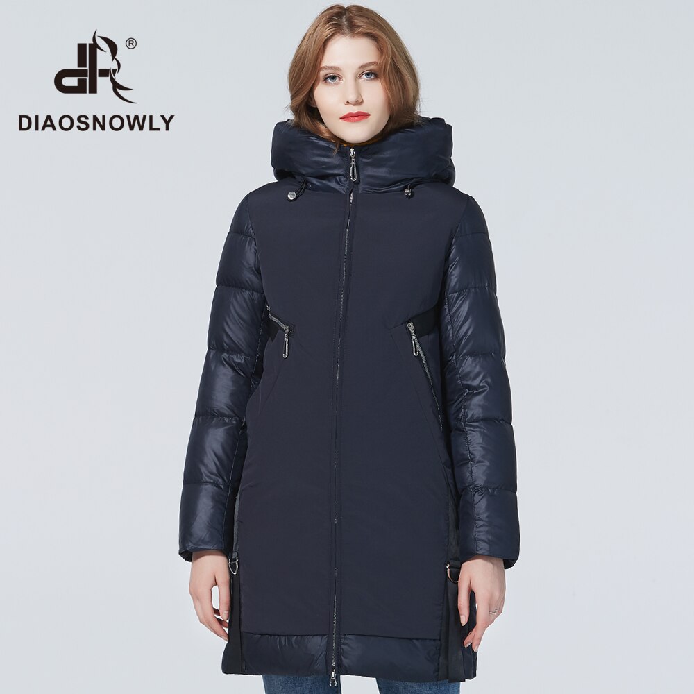 Diaosnowly talvi paksu takki naisille paksut takit naisille hupulliset pitkät takit nainen parka pitkät lämpimät talvivaatteet naaras