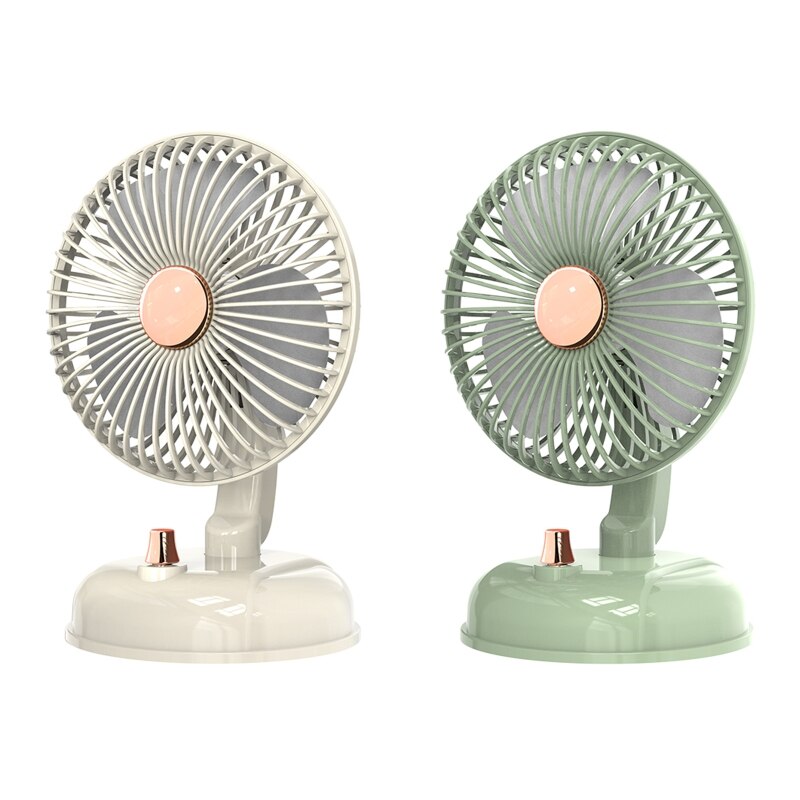 Oscillating Fan Desktop Fan Shaking Head USB Fan Stepless Wind Speed Low Noise