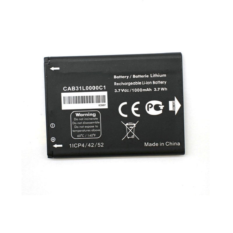 CAB31L0000C1 CAB31L0000C2 Telefoon batterij voor Alcatel i808 TCL T66 A890 One Touch 282/813/890D/891/ 979/3041D