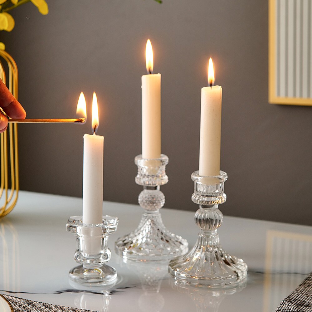 Candlestick Wedding centerpiece candle holders Table centerpiece candle holder glass candle holder wedding centerpieces tables