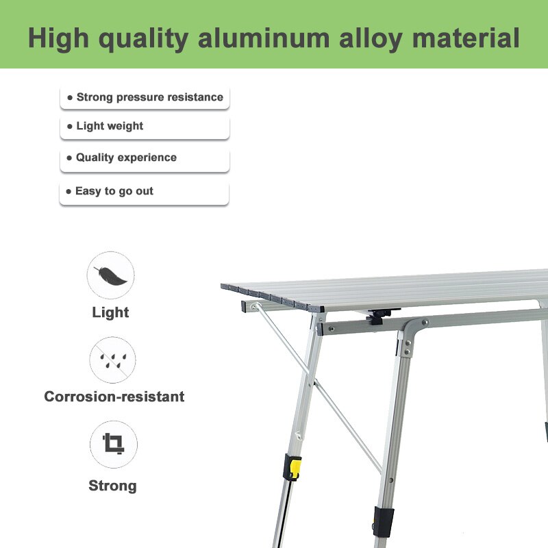 Outdoor Picnic Folding Desk Tables Portable Aluminum Alloy Liftable Table Tourist TABL Camping Lifting Folding Table Accessories