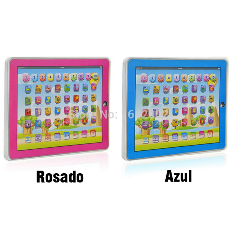 Spaans Alfabet Kind Tablet Punt Lezen Touch Enable Laptop Compluter Educatief Speelgoed Playmobel Details voor kinderen