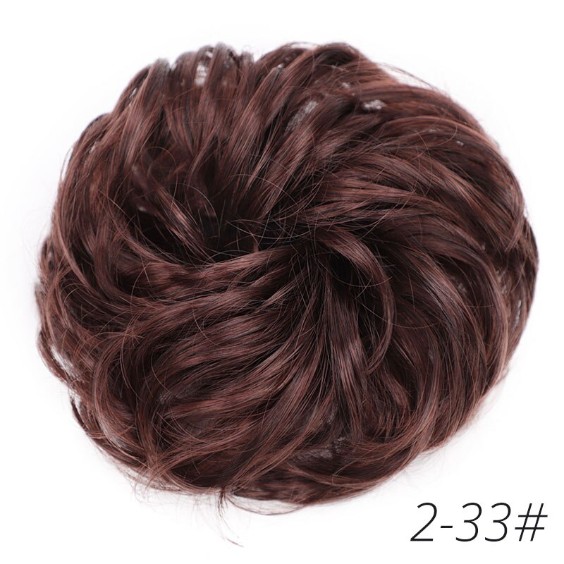 AISI BEAUTY Synthetic Hair Bun Extensions Curly Messy Bun Hair Chignons Tail Wedding Hairpiece for Women and Kids: 2-33