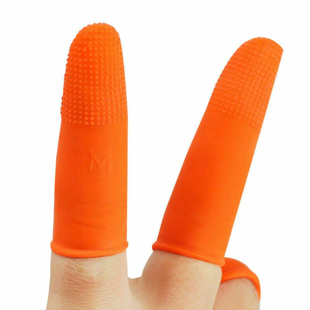 100 Stks/set Siliconen Vingers Caps Anti-Slip Vinger Protector Sleeve Cover Hittebestendige Vinger Cover Voor Barbecue Tool