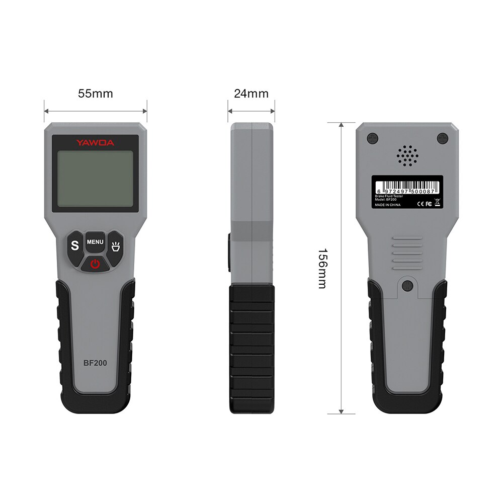 Digital Brake Fluid Tester BF200 for DOT3 DOT4 DOT5.1 Water Content Detector LED Display Car Accessories Oil Test Pen