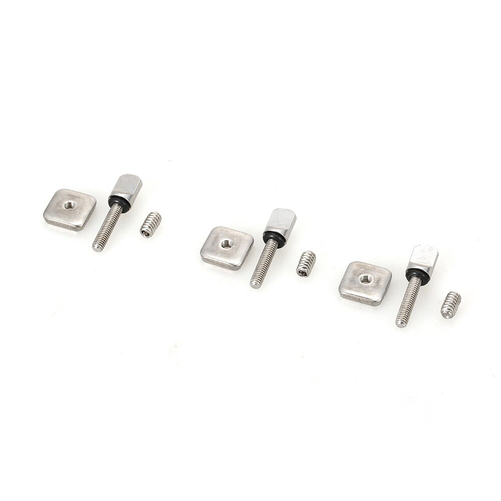 Tornillos de aletas Longboard de acero inoxidable sin herramientas 2 uds/3 uds. Tornillos de aletas y placa sin herramienta tornillos de tabla de surf con placa