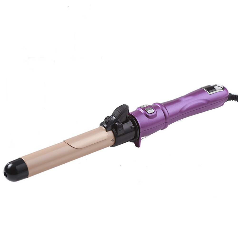 Roterende elektrische krultang automatische haarkrultang keramische rol krultang 360- graden automatische rotatie stylingtools: Paars  / Ons