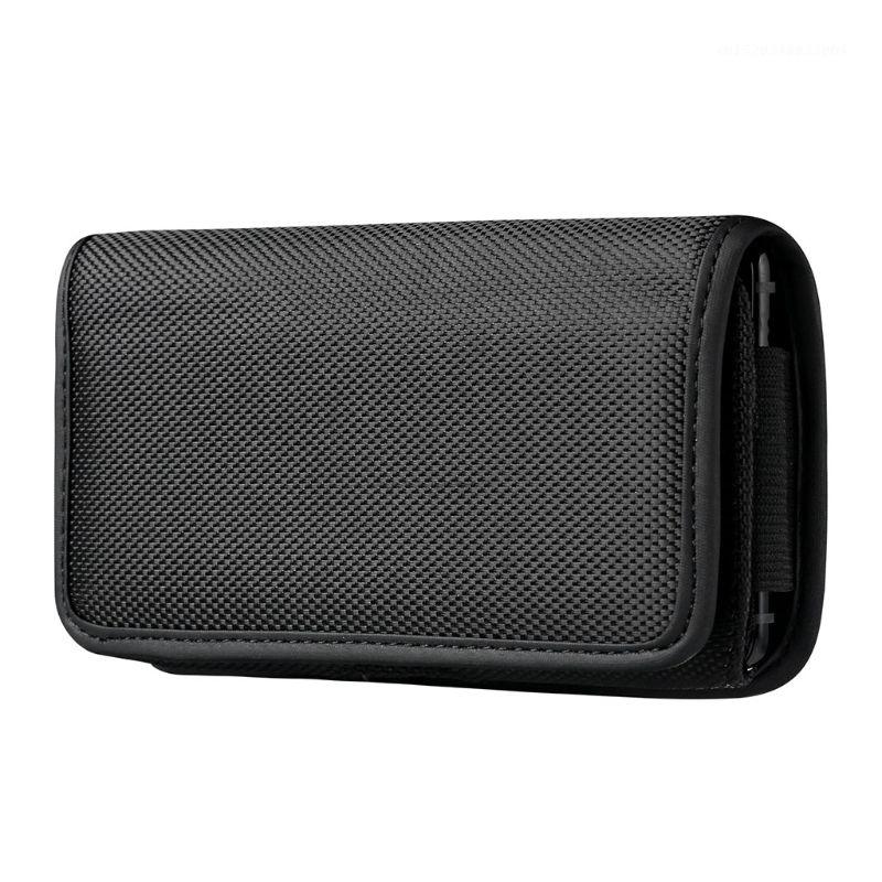 Phone waist bag Horizontal Nylon Belt Loops Cellphone Holster Holder Carrying Case Sleeve Pouch for Men