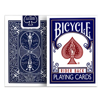 Fiets Rider Back Standaard Index Speelkaarten Rood/Blauw Dek Seconden Poker Verzegelde Uspcc Usa Magische Kaarten Magie tricks Props: International Blue