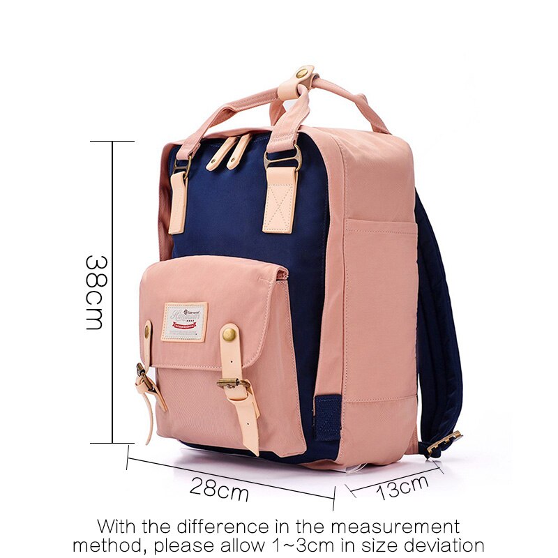 Himawari-Mochila de nailon impermeable para mujer, morral escolar de gran capacidad, bolso de viaje para ordenador portátil, no1