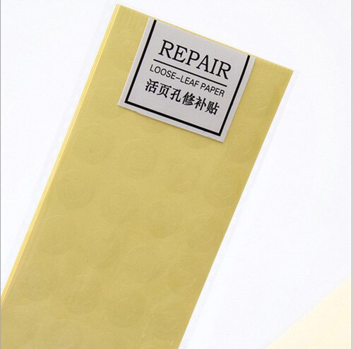 10 -pack 280 gaten diy gat reparatie stickers losse bladen  a4 a5 a6 notitieboek ring stickers kinderzegel stickers papieren label: Transparant
