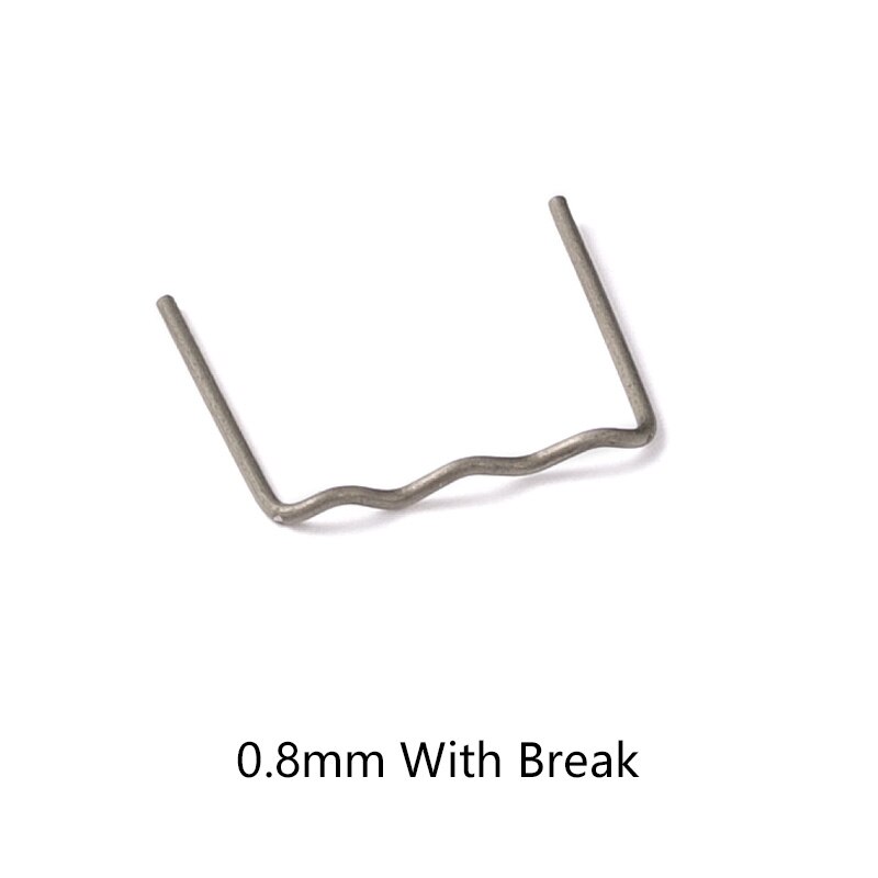 Nietmachine Plastic Reparatie Standaard Pre Cut Wave Nietjes Bumper Carrosserie Reparaties 0.8Mm Wave Nietjes Rvs: 100pcs / small wave