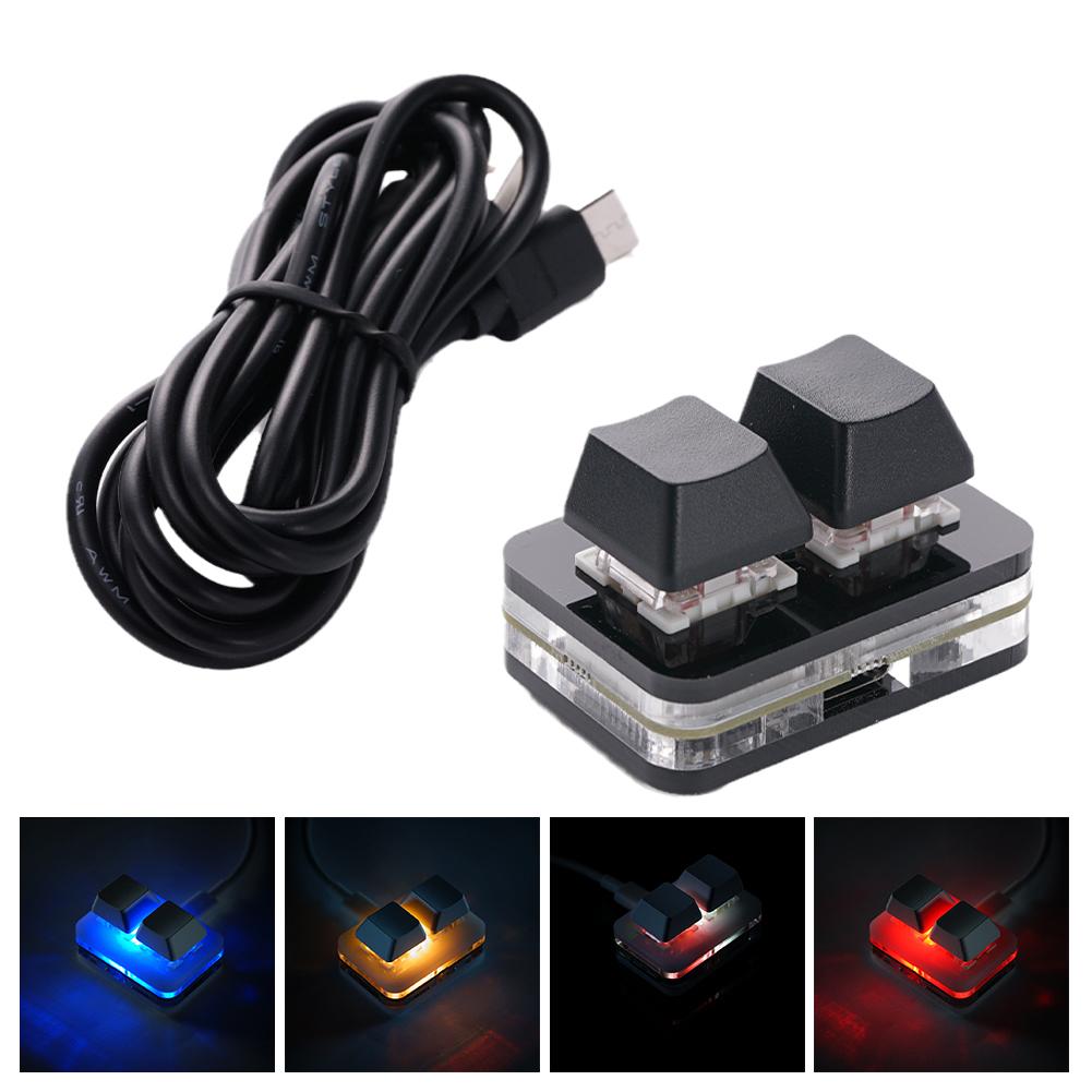 USB Programming Macro Custom Mechanical Keyboard RGB 24/16/12/9/8/4/3/2 Key Copy and Paste DIY Gaming Mini Keypad Macropad: Navy Blue