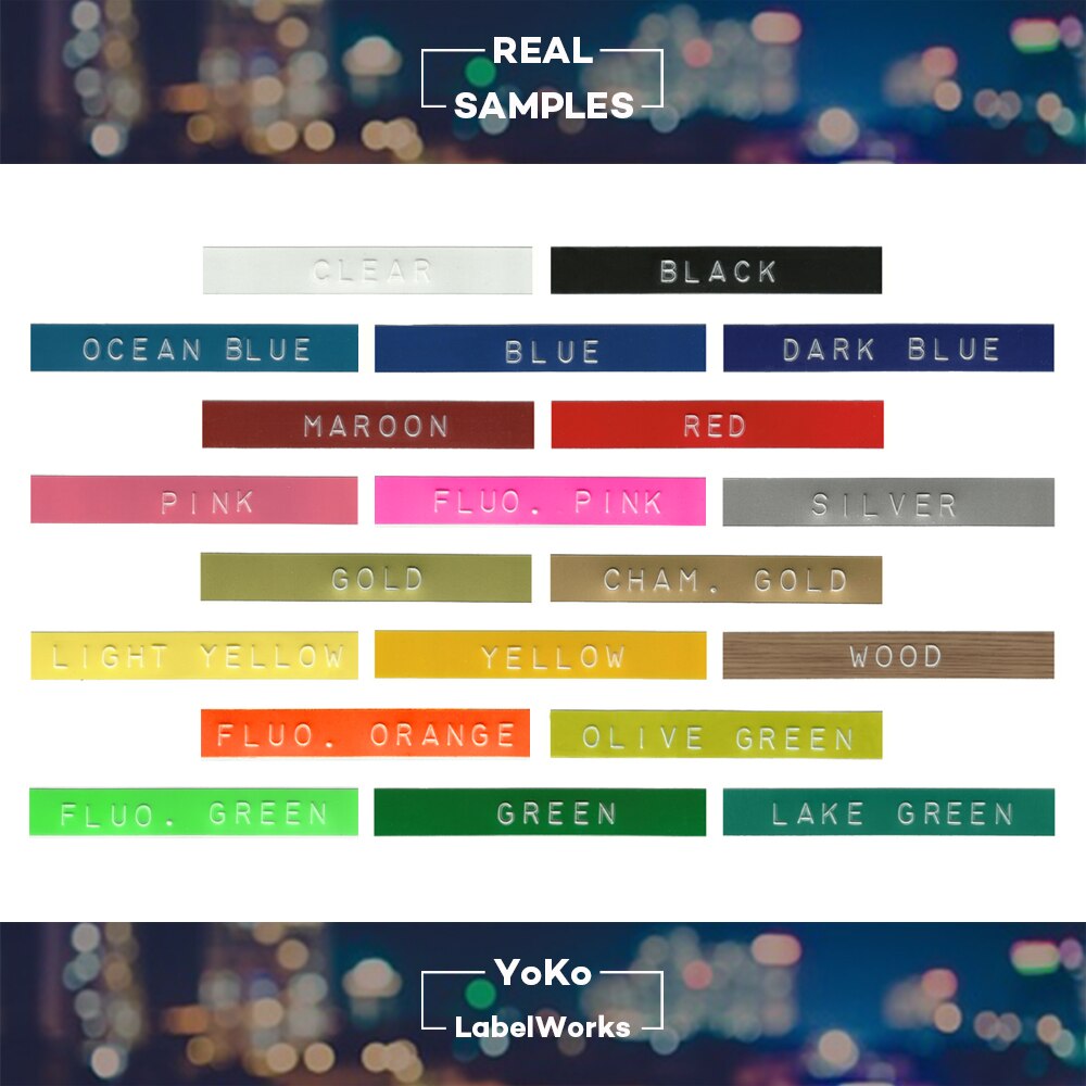 1 pz colore arancione compatibile DYMO 1610 12965 1880 etichettatrice DYMO 3D plastica stampa goffratura etichetta 6/9/12mm * 3m MOTEX E101