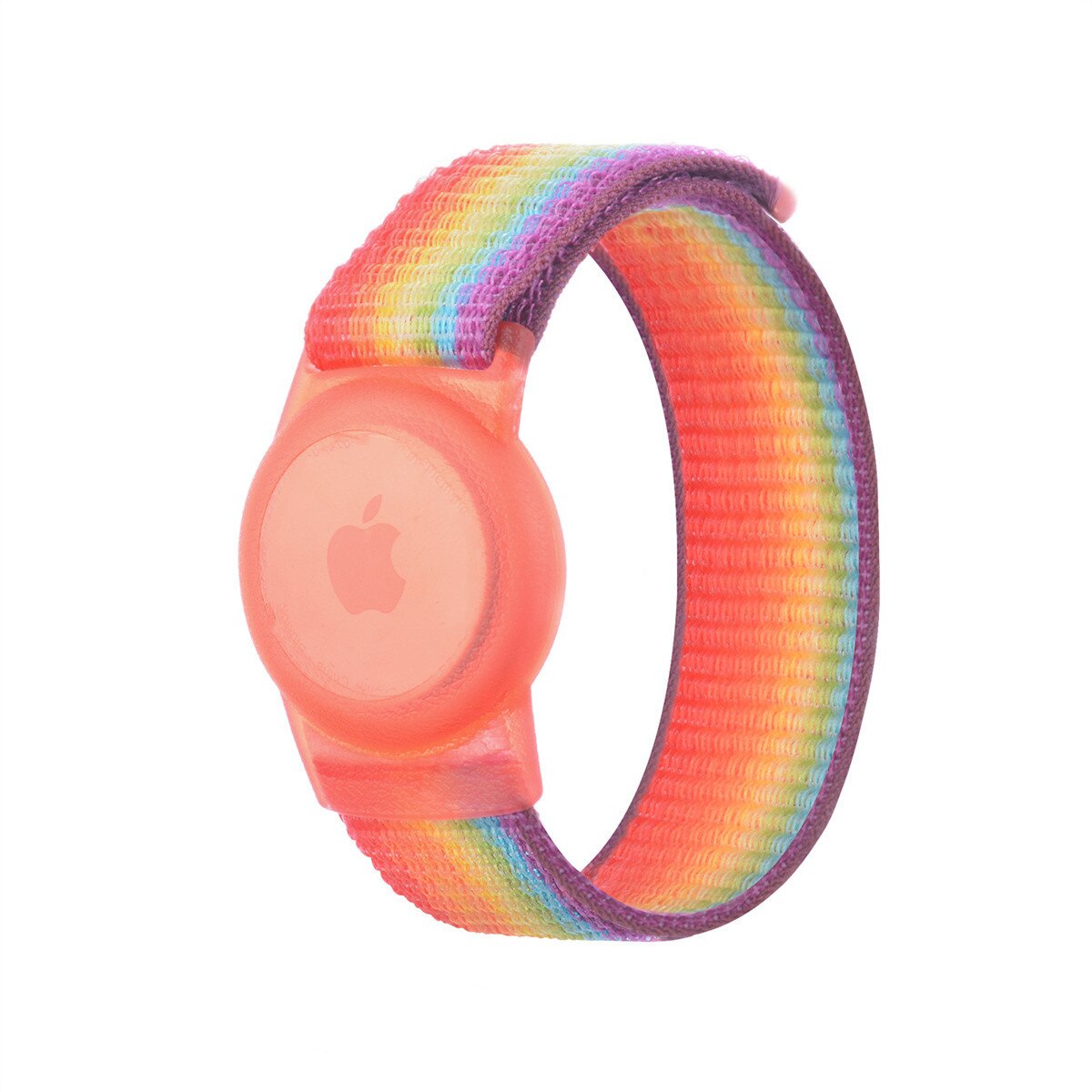 Kids Polsband Voor Apple Airtags Lichtgewicht Houder Anti Scratch Armband Voor Verstelbare Polsband Compatibel Met Apple Airtag: Rainbow Color / 22CM