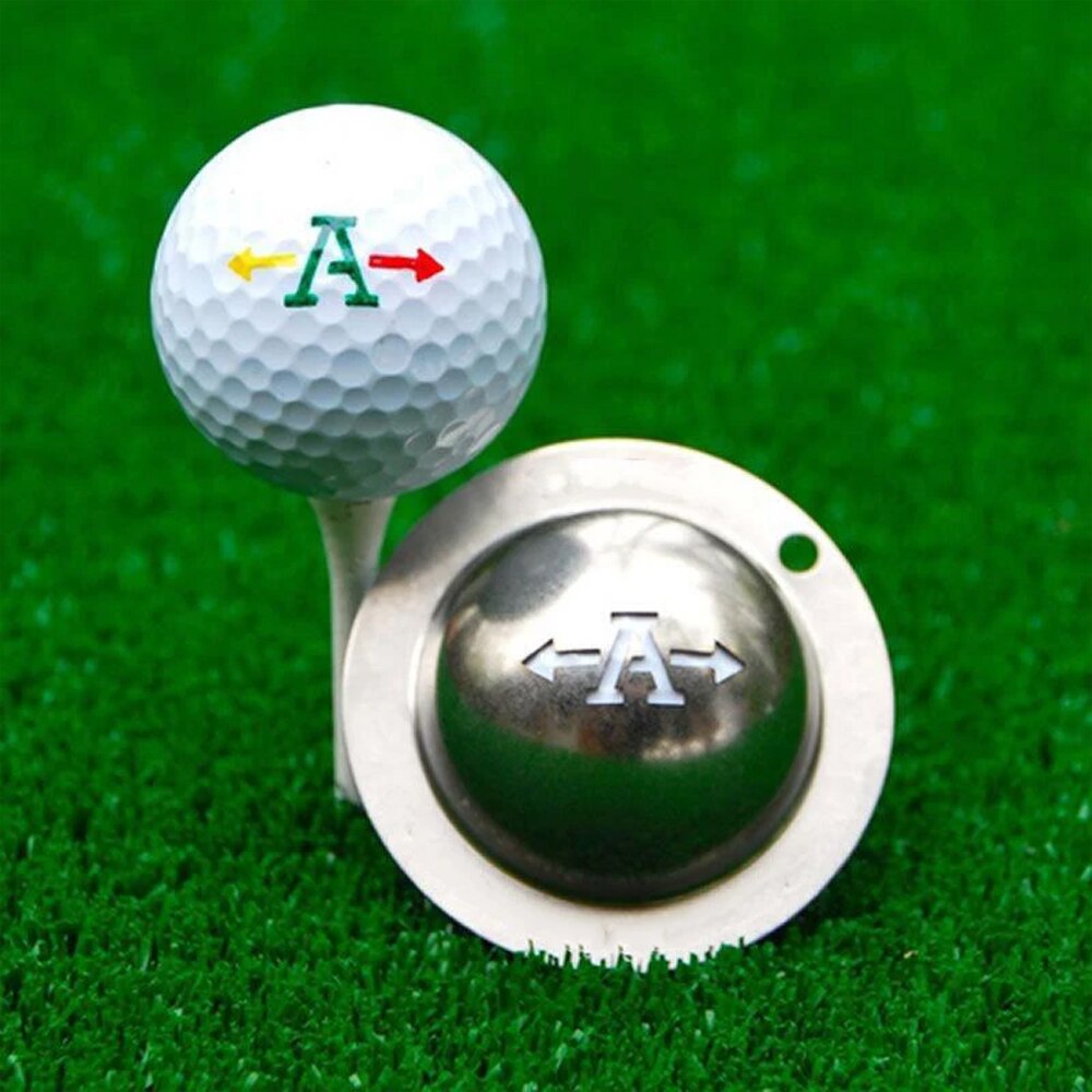 Multifuctional Golf Ball Line Liner Marker Template Drawing Alignment Tool Drawing Alignment Marks Sign Tools Stainless Steel