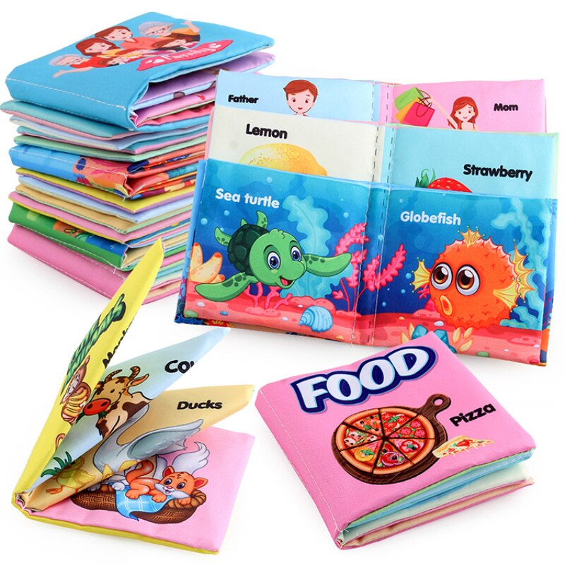 Baby Doek Boek Intelligence Development Zachte Leren Cognize Lezen Boeken Vroege Educatief Speelgoed Lezingen 0-12 Maanden