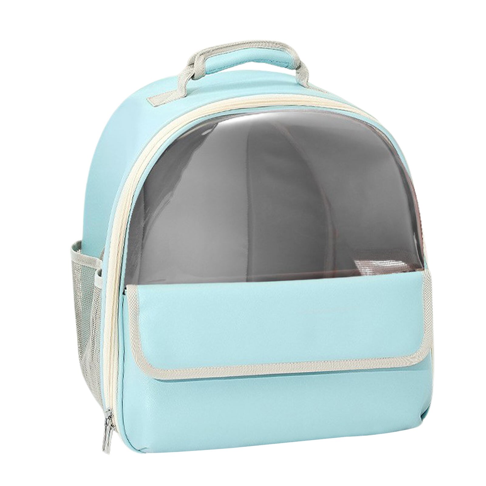 Space Bag Pet Carrier Cat Backpack Transport Bag Visible Cat Carrier Backpacks Breathable Mesh Fabric Waterproof PU Pink / White: Blue