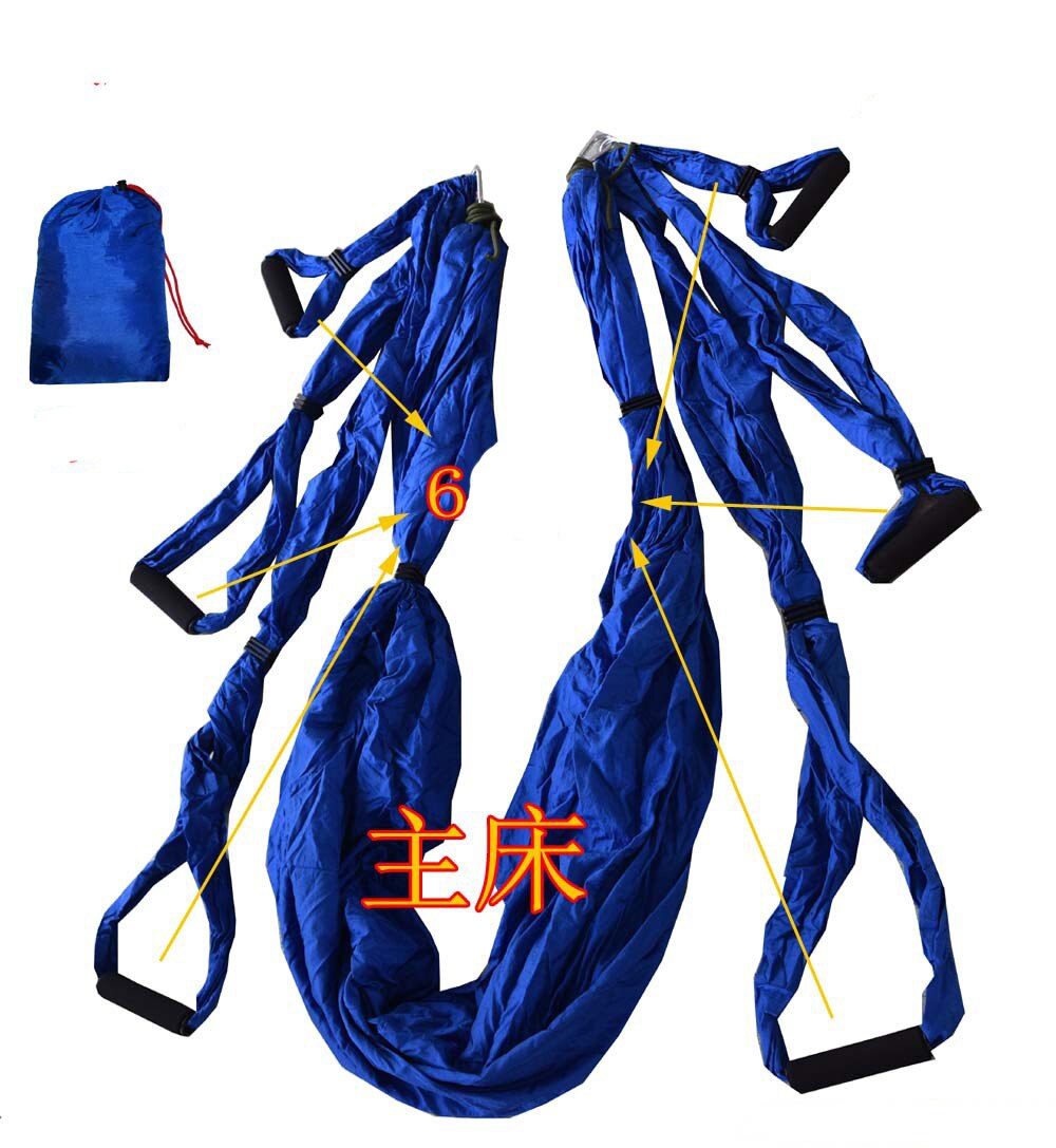 Anti-Gravity Yoga Hangmat Gym Sterkte Inversie Antenne Tractie Swing Yoga Riem Set