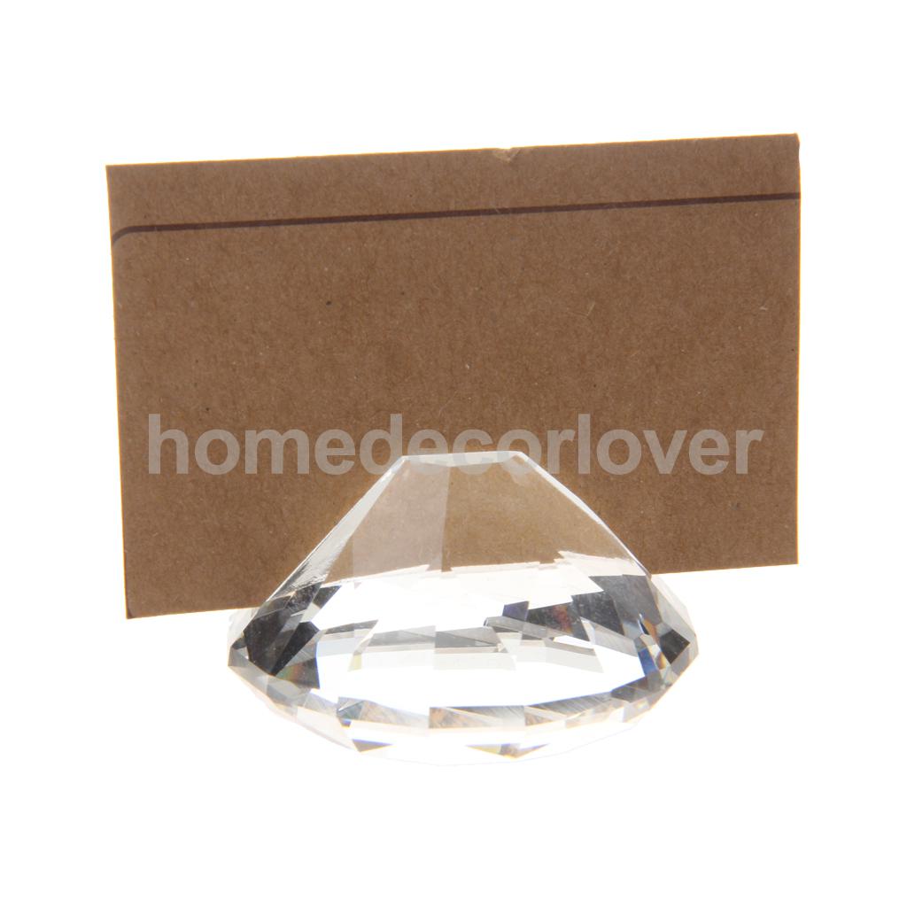 1pcs Wedding Diamond Card Holder Crystal Place Card Holder for Wedding Table Decoration