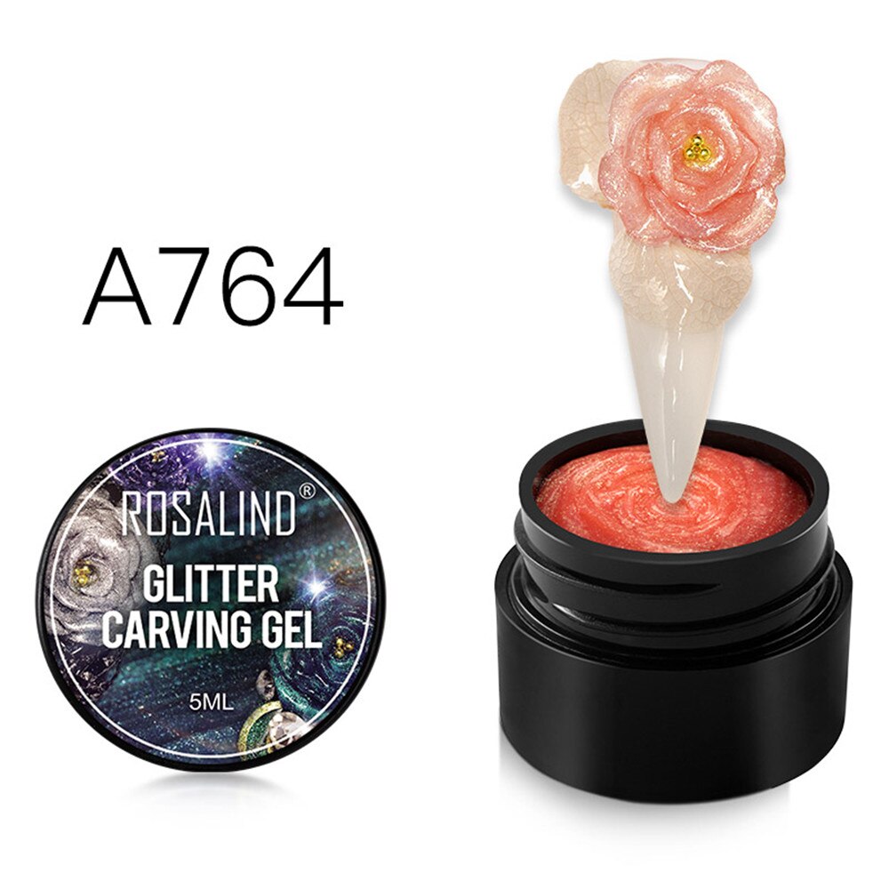 5d carving maleri negle gel farver skulptur negle gel 3d udskåret plasticine uv gel lak diy nail art maleri 3d gel: A764