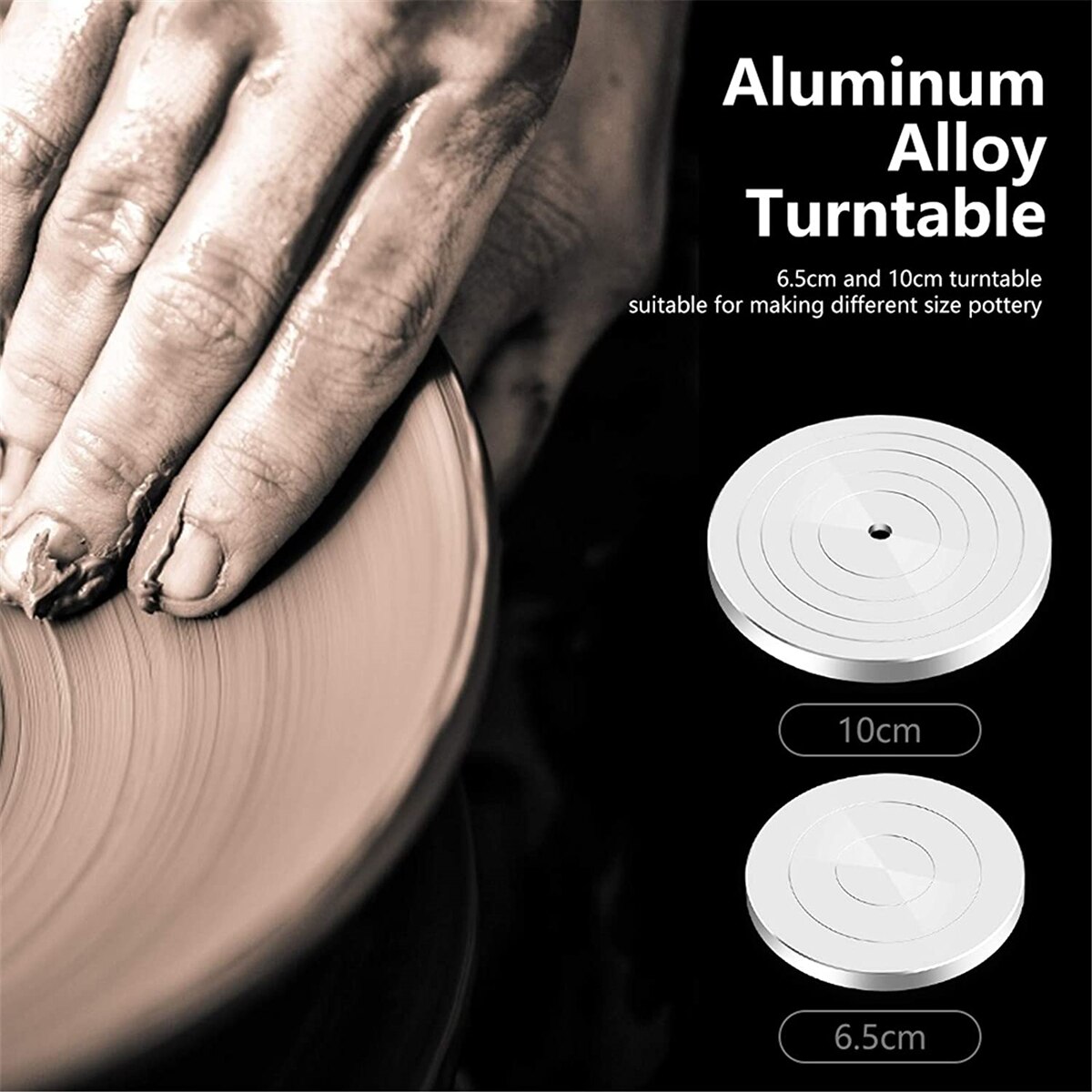 Tornio elettrico della ceramica della macchina della ruota della ceramica con il Kit di scultura della piattaforma girevole di 6.5CM 10CM piatto rotante della ceramica degli strumenti dell'argilla di ceramica di DIY