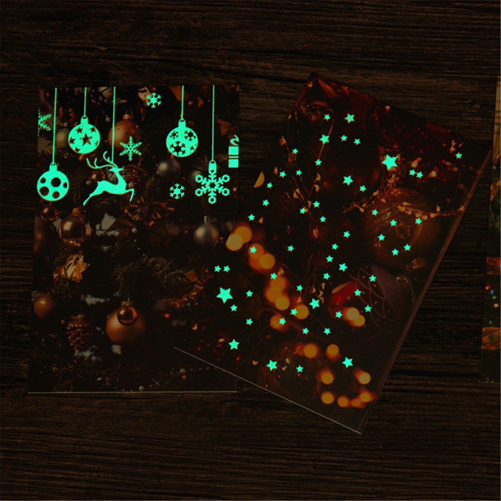 Luminous Christmas Cards Greeting Cards Postcard Thank You Cards Christmas Decoration