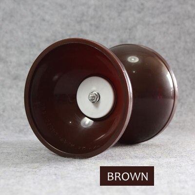 10 Color Fixed Axis Kongzhu 128mm(D) 140mm(H) 249g Set Packing Diabolo/Sticks/Strings/Bag: Brown