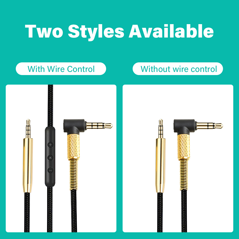 Cable de Audio Jack de 3,5mm a 2,5mm para AKG Y50 Y45 Bose QC25 OE2 QC35 JBL S700 conector adaptador para auriculares Cable auxiliar estéreo