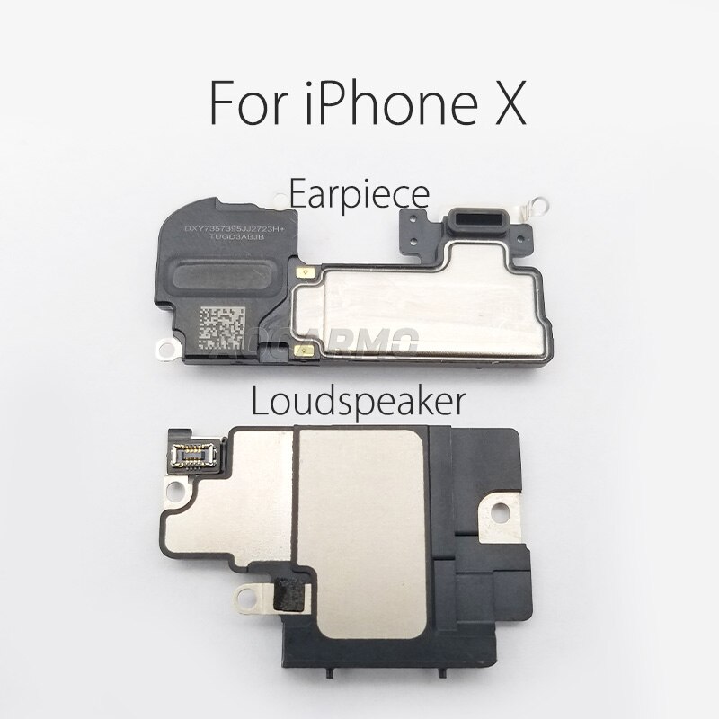 Aocarmo Top Earpiece Ear Speaker Bottom Loudspeaker Buzzer Ringer For iPhone X 10 Replacement Part: For iX Full Set