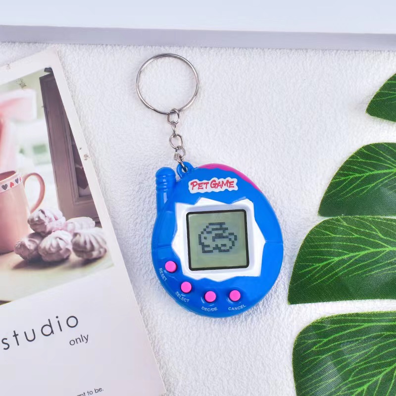 1 st elektroniska husdjur 90s nostalgiska 168 husdjur i ett virtuella cyber digitala husdjursleksaker roliga leksaker: Svart