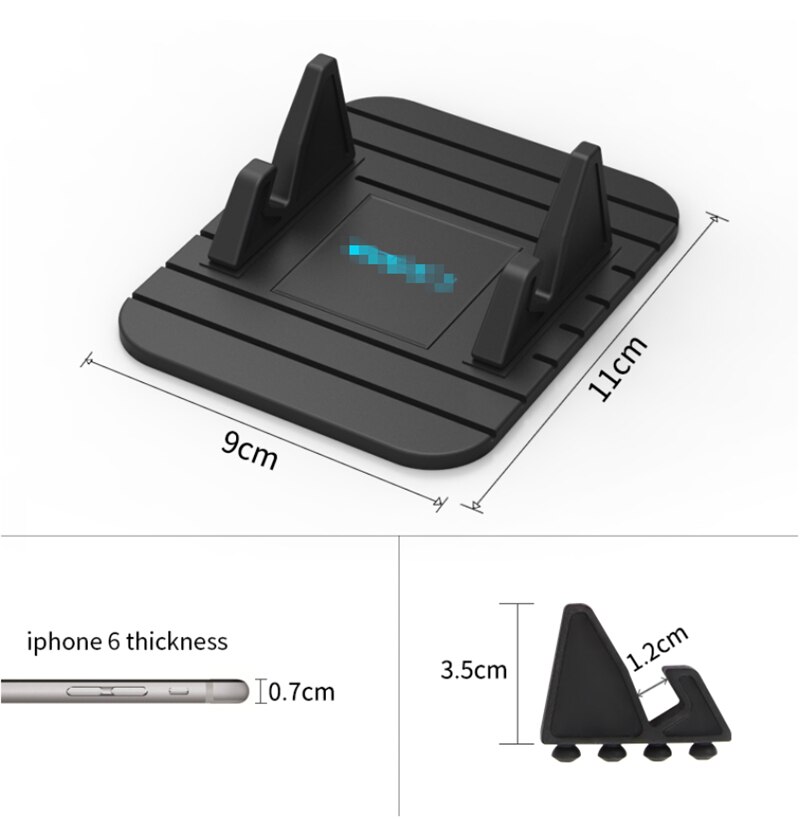 Dashboard Antislip Mat Rubber Mount Telefoon Houder Pad Mobiele Telefoon Stand Beugel Voor Samsung Xiaomi Mobiele Houder