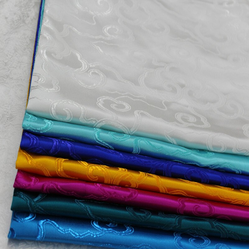 CF420 1yard Solid Clouds Brocade Fabrics Chinese Silk Brocade Jacquard Fabric For Chinese Dress For Adults Chinese Style Cushion
