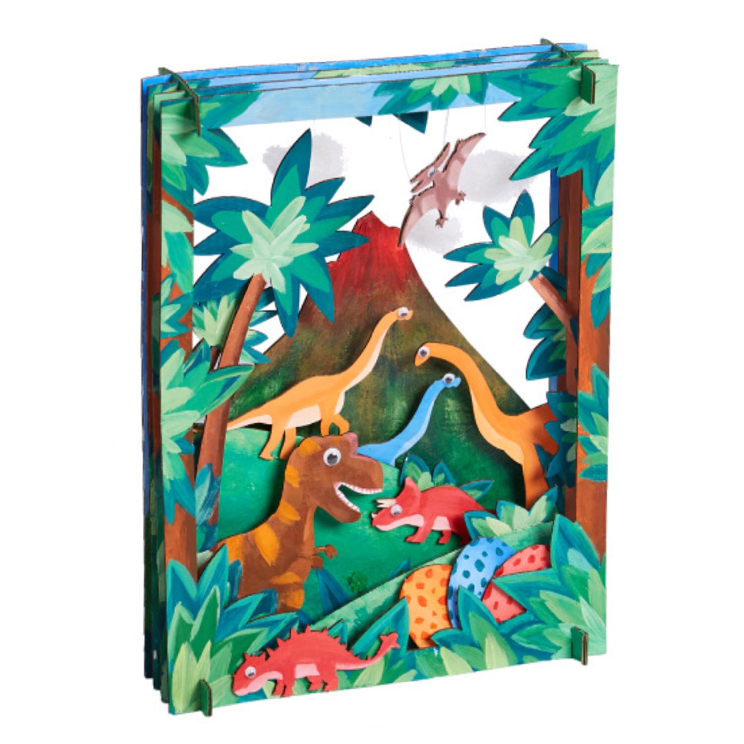 Kids DIY Craft Kit Funny 3D Assemble Painting Photo Frame Mini Museum Kit for Boys Girls Birthday Christmas Year