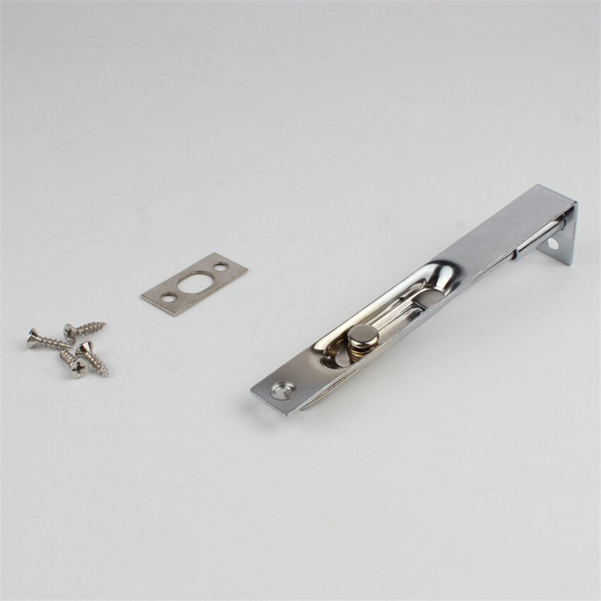 4/6 Cal niewidoczny rygiel robić drzwi ze śrubami, F w kształcie ukryta blokada przesuwna śrubin zatrzask zasuwka, dom umeblowanie brama zabezpieczenie robić drzwi rygiel robić drzwi s