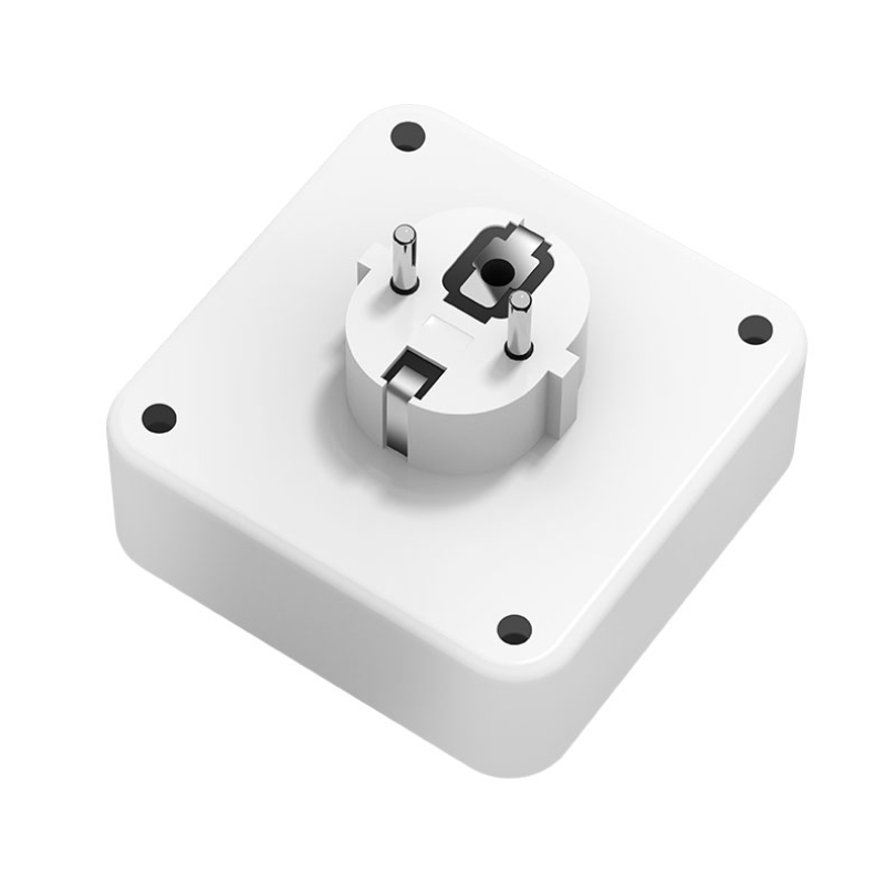 Eu-uttag 2 uttag multitap-vägggrenuttag eluttag utan förlängningssladd med 2 usb 1 typ-c-portar 2500w maxeffekt